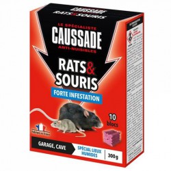 RATICIDE SOURICIDE AVOINE DECORTIQUEE BLEUE 150G - Louis BARRERE & Cie