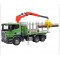 JOUET CAMION FORESTIER ROUGE SCANIA AVEC GRUE