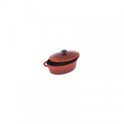 COCOTTE FONTE OVALE 4L N/I ROUGE