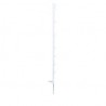 PIQUET PVC AVEC BECHE LATERALE SIMPLE. 105CM. BLAN