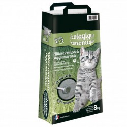 LITIERE FRESH CAT AGGLOMERANTE ARGILE VERT 8KG