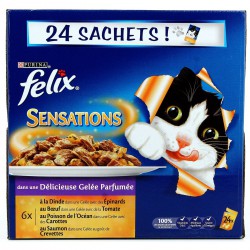 FELIX SENSATIONS POISSSONS 24X100G 